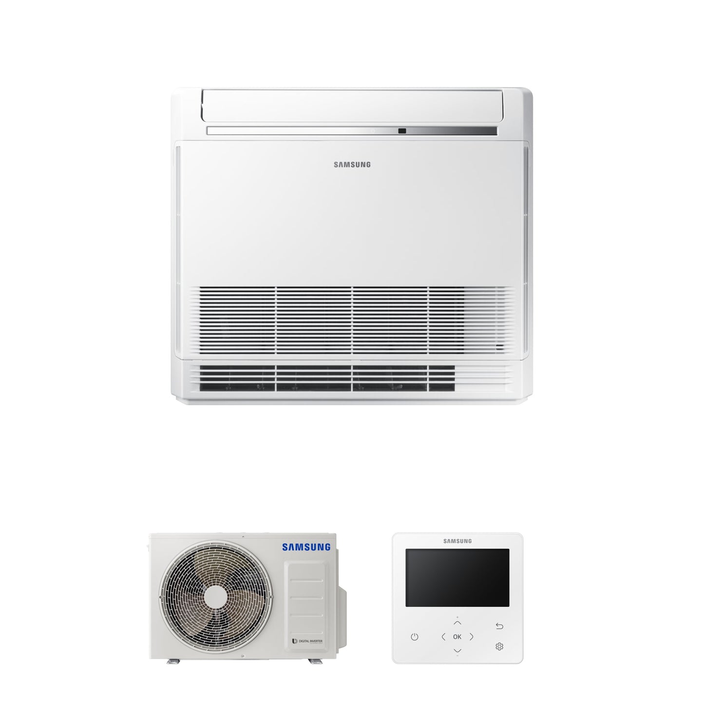 Samsung CAC 2.6kW Floor standing console high efficiency and colour premium wired controller