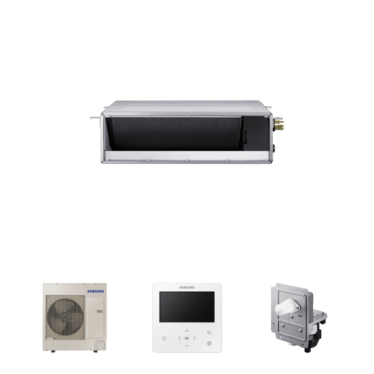 Samsung CAC 12KW Ducted high efficiency unit with simplified wired controller and internal drain pump