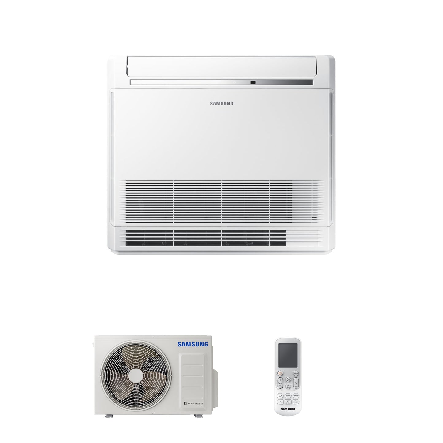 Samsung CAC 2.6kW Floor standing console high efficiency with wireless controller