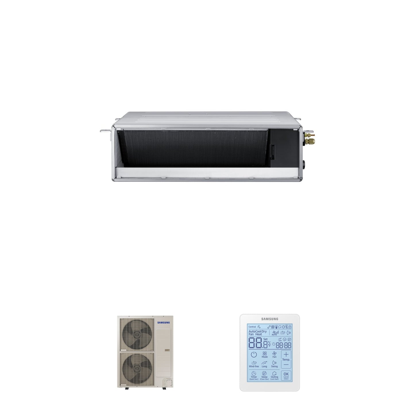 Samsung CAC 14kW MSP Ducted unit with simplified wired controller