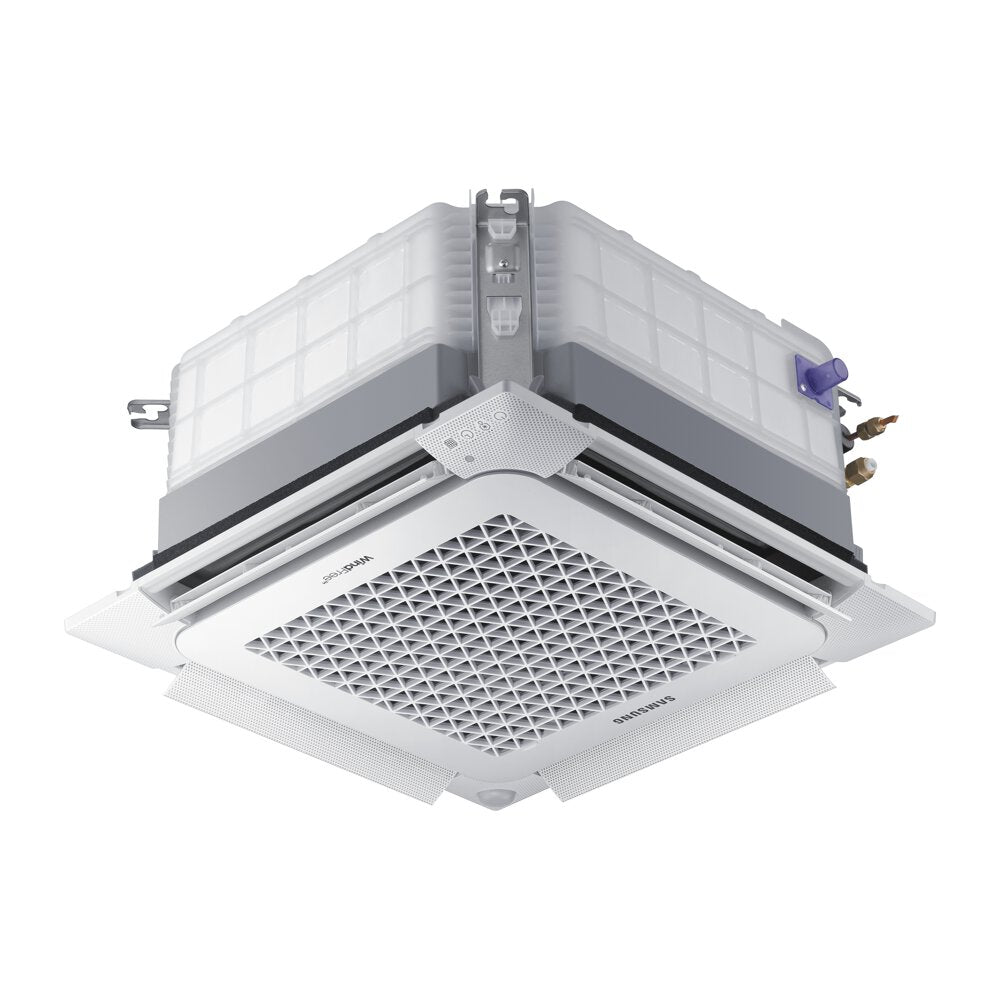 Samsung CAC 3.5kW Mini 4 way cassette high efficiency WindFree with mini 4 way fascia and colour premium wired controller
