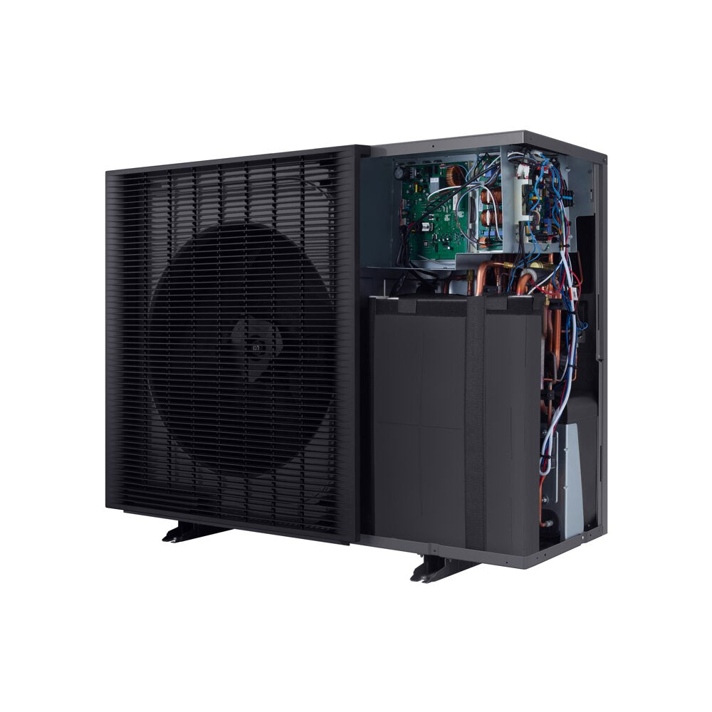 Samsung EHS 14.0kW Monoblock high temperature air source heat pump with 250L Pre plumbed air source heat pump cylinder with 50L buffer