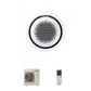 Samsung CAC 10kW 360 Cassette with white circular fascia panel and wireless controller