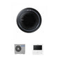 Samsung CAC 7.1kW 360 Cassette high efficiency with black circular fascia panel and colour premium wired controller