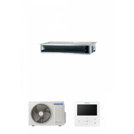 Samsung CAC 3.5kW Slim ducted high efficiency unit with colour premium wired controller