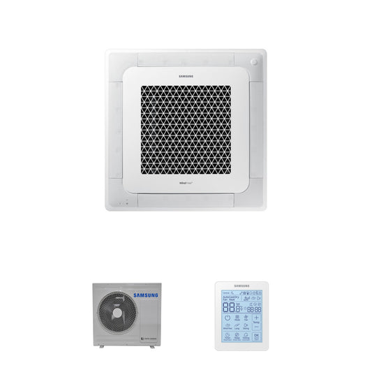 Samsung CAC 7.1kW 4 Way cassette WindFree with 4 way fascia panel and simplified wired controller