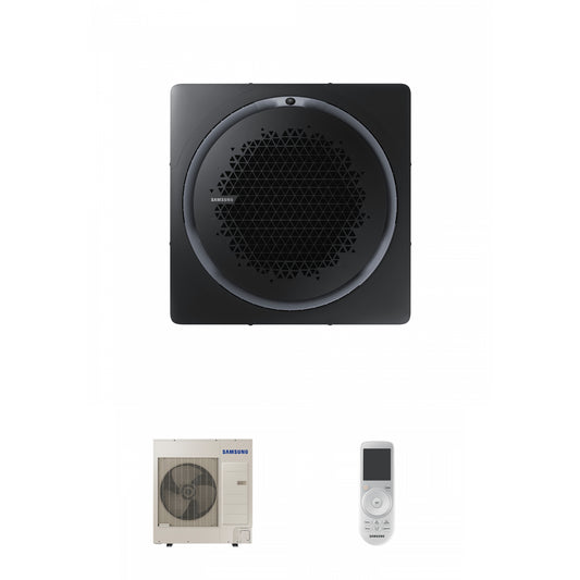 Samsung CAC 10kW 360 Cassette with black square fascia panel and wireless controller