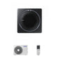 Samsung CAC 12kW 360 Cassette with black square fascia panel and wireless controller