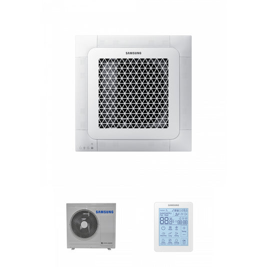 Samsung CAC 7.1kW Mini 4 way cassette WindFree with mini 4 way fascia panel and simplified wired controller