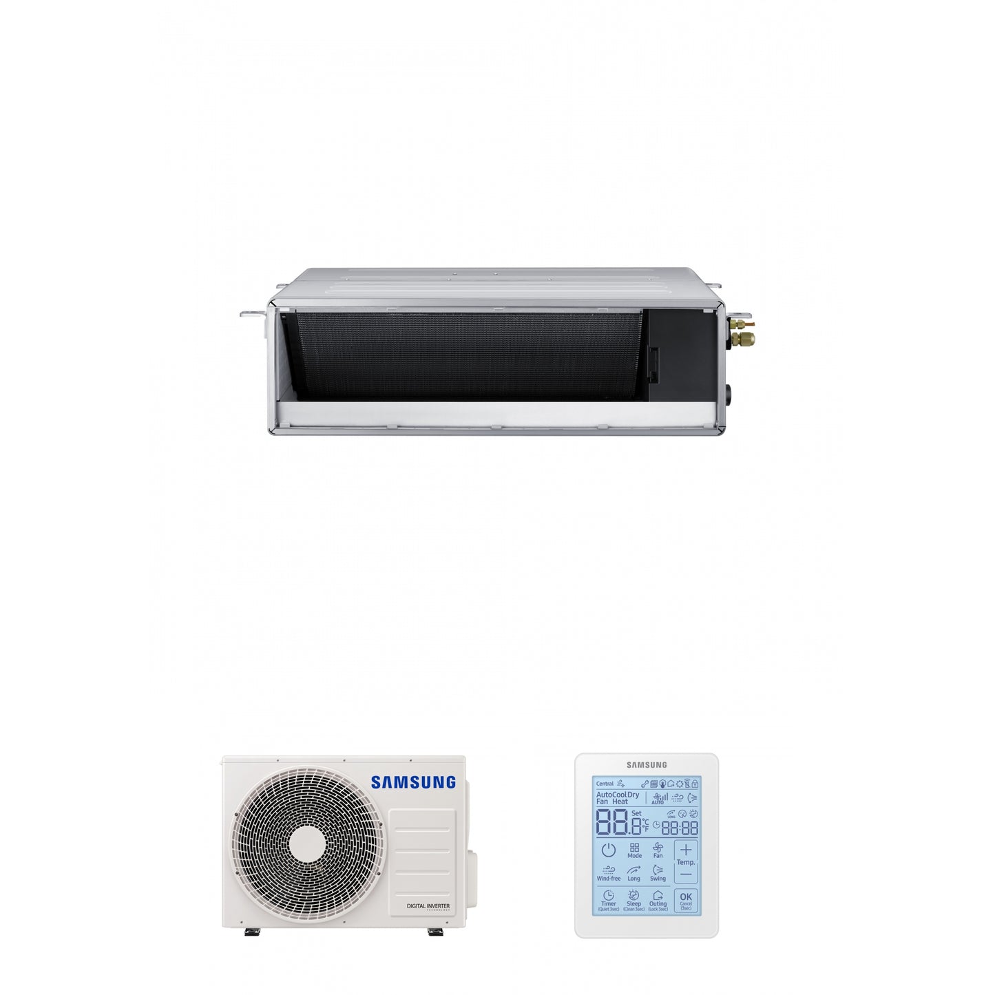 Samsung CAC 5.2kW Ducted high efficiency unit with simplified wired controller