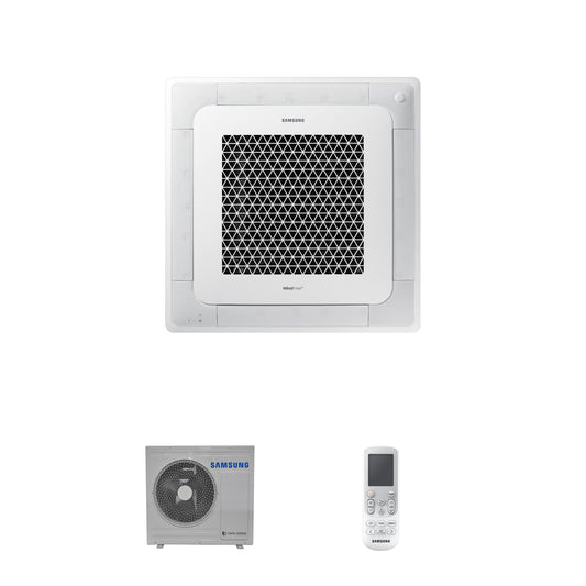 Samsung CAC 7.1kW 4 Way cassette high efficiency WindFree with 4 way fascia panel and wireless controller