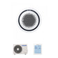 Samsung CAC 5.2kW 360 Cassette high efficiency with white circular fascia panel and simplified wired controller
