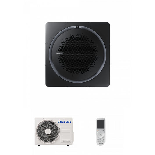 Samsung CAC 5.2kW 360 Cassette high efficiency with black square fascia panel and wireless controller