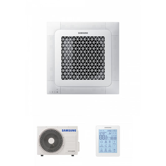 Samsung CAC 5.2kW Mini 4 way cassette high efficiency WindFree with mini 4 way fascia panel and simplified controller