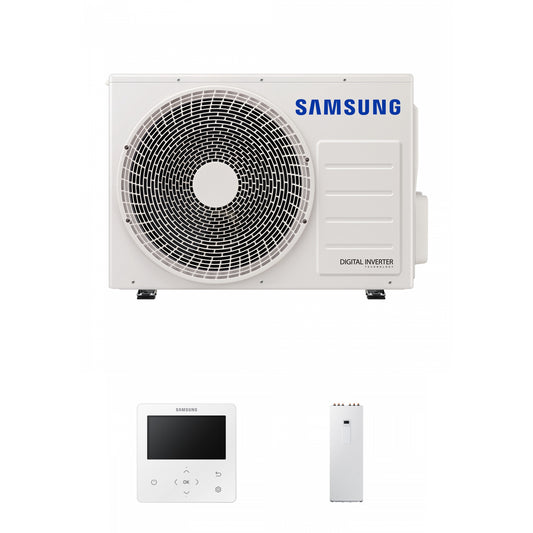 Samsung EHS 6.0kW Split air source heat pump with 260L tank and colour premium wired controller