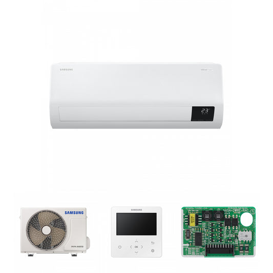 Samsung RAC Comfort 3, 3.5kW Wall mounted WindFree with colour premium wired controller and central control interface module