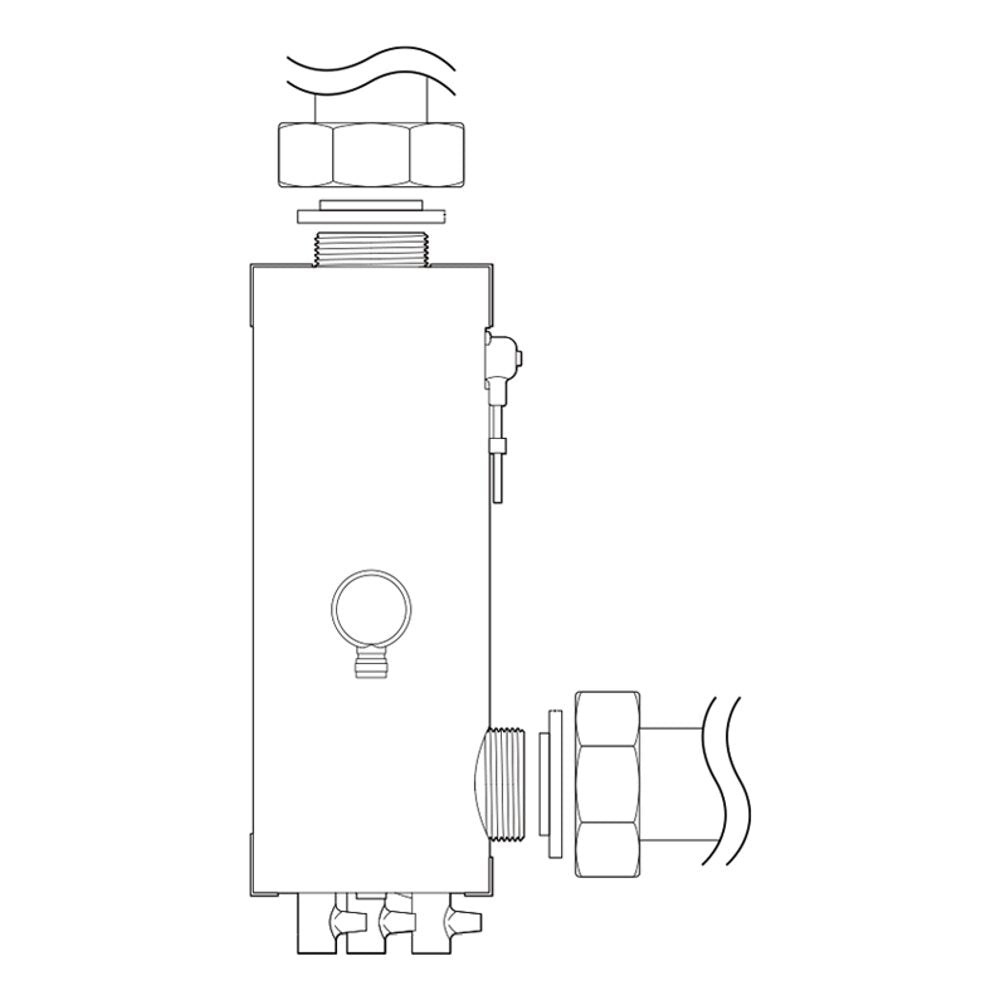 Samsung EHS 4.0kW Split air source heat pump with 200L tank, colour premium wired controller and 4.0kW backup heater