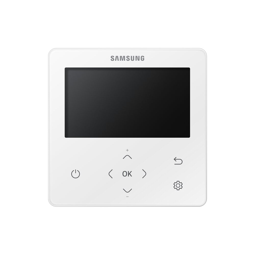 Samsung CAC 3.5kW Duct S unit with colour premium wired controller and external drain pump