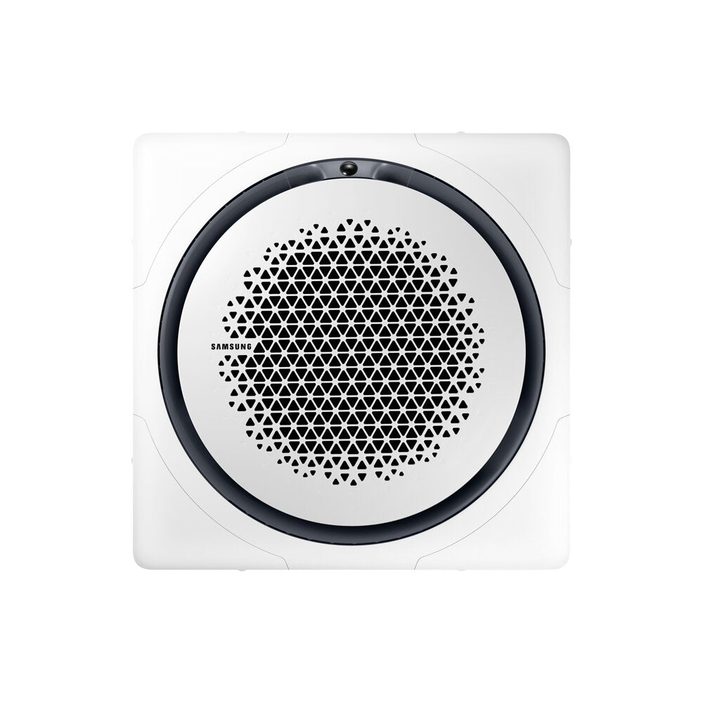 Samsung CAC 14kW 360 Cassette high efficiency with white square fascia panel and simplified wired controller